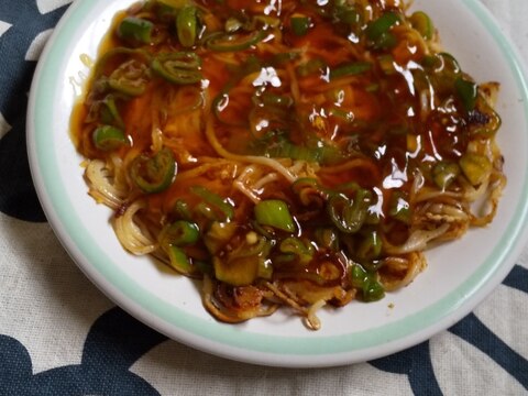 かた焼きそうめんの餡かけ